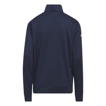 adidas Junior 1/4 Zip Solid Golf Midlayer - Collegiate Navy - main image