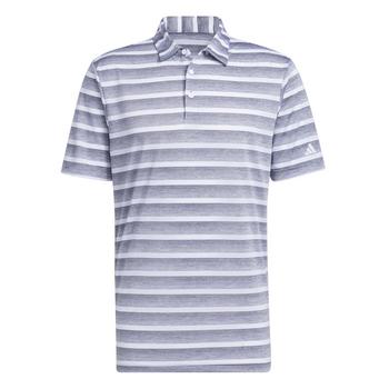 Adidas 2 Color Stripe Short Sleeve Polo Xl Grey