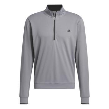 Gold Gear Direct - adidas Core Lightweight 1/4 Golf Sweater - Grey Three