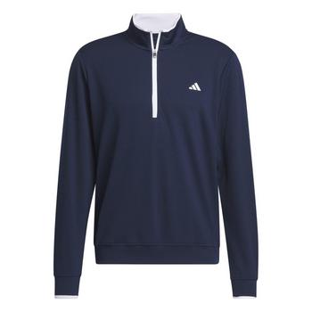 Gold Gear Direct - adidas Core Lightweight 1/4 Golf Sweater - Navy