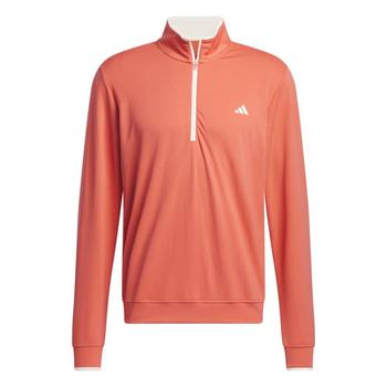 Gold Gear Direct - adidas Core Lightweight 1/4 Golf Sweater - Preloved Scarlet