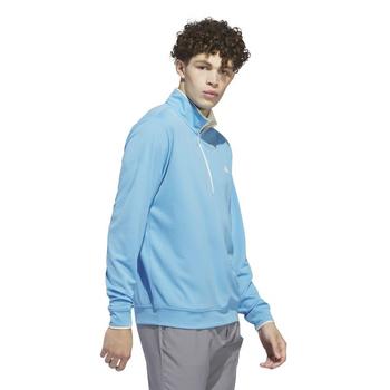 adidas Core Lightweight 1/4 Golf Sweater - Semi Blue Burst - main image