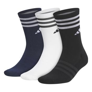 adidas Crew Golf Socks 3 Pair Pack - Multi - main image