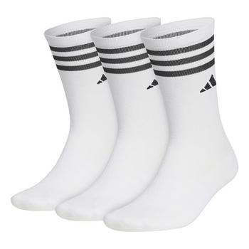 adidas Crew Golf Socks 3 Pair Pack - White - main image