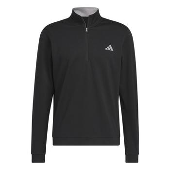 adidas Elevated 1/4 Zip Golf Sweater - Black - main image