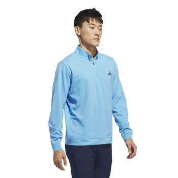 adidas Elevated 1/4 Zip Golf Sweater - Semi Blue Burst - main image