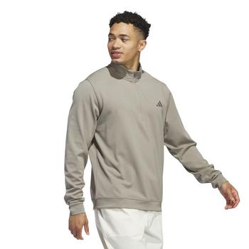 adidas Elevated 1/4 Zip Golf Sweater - Silver Pebble - main image