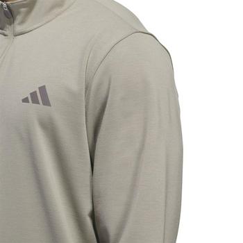 adidas Elevated 1/4 Zip Golf Sweater - Silver Pebble - main image