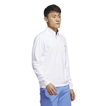 adidas Elevated 1/4 Zip Golf Sweater - White - main image