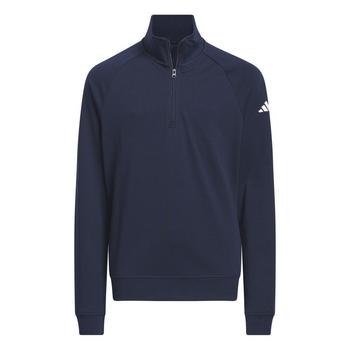 adidas Junior 1/4 Zip Golf Sweater - Navy - main image
