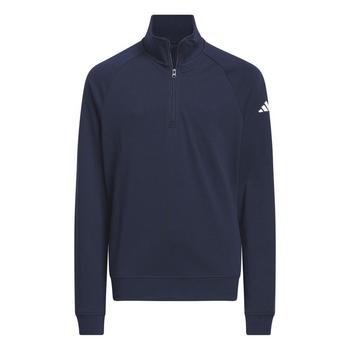adidas Junior 1/4 Zip Golf Sweater - Navy - main image
