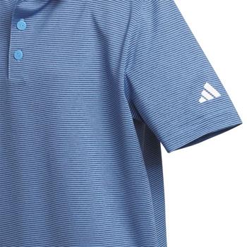 adidas Junior Striped Golf Polo - Navy - main image