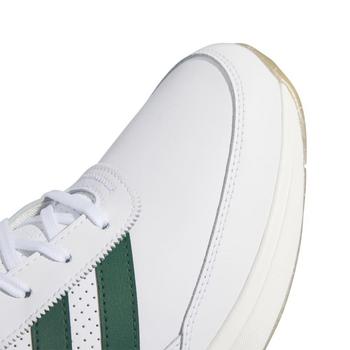 adidas S2G SL 24 Leather Golf Shoes - White/Green - main image