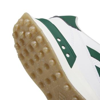 adidas S2G SL 24 Leather Golf Shoes - White/Green - main image