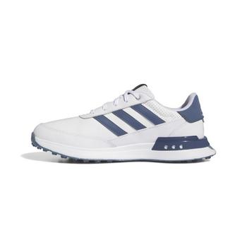 adidas S2G SL 24 Leather Golf Shoes - White/Navy - main image