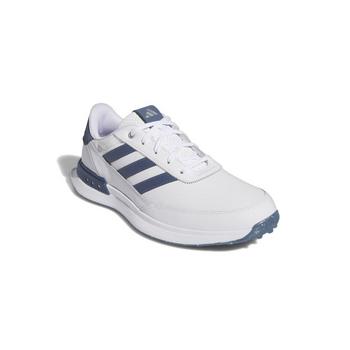 adidas S2G SL 24 Leather Golf Shoes - White/Navy - main image
