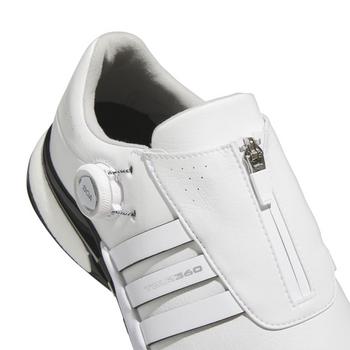 adidas Tour360 24 BOA Boost Golf Shoes - White/White/Black - main image