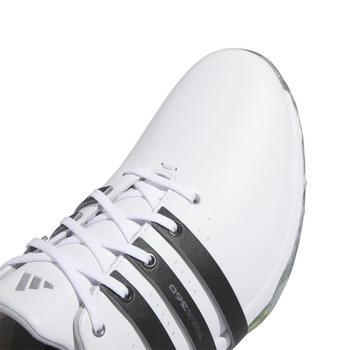 adidas Tour360 24 Boost Golf Shoes - White/Black/Green - main image