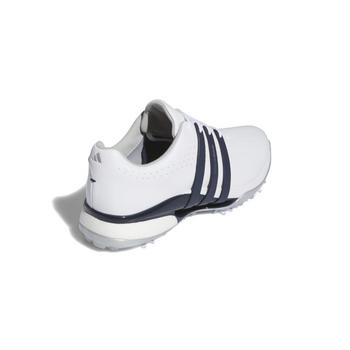 adidas Tour360 24 Boost Golf Shoes - White/Navy/Silver - main image