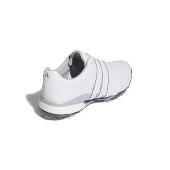 adidas Tour360 24 Boost Golf Shoes - White/White/Silver - main image