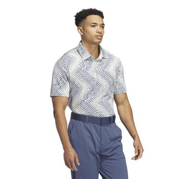 adidas Ultimate 365 All Over Print Golf Polo - Crystal Jade - main image