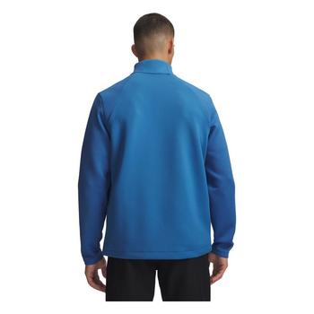 Under Armour UA Drive 1/4 Zip Golf Midlayer - Aegean Blue/White - main image