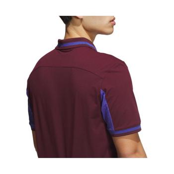 adidas Beyond the Course Vent Twistknit Golf Polo Shirt - Burgundy - main image