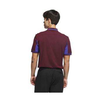 adidas Beyond the Course Vent Twistknit Golf Polo Shirt - Burgundy - main image