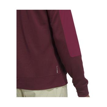 adidas Ultimate365 Course Control Hybrid 1/4 Zip Golf Sweater - Maroon - main image