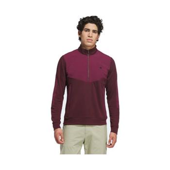 adidas Ultimate365 Course Control Hybrid 1/4 Zip Golf Sweater - Maroon - main image