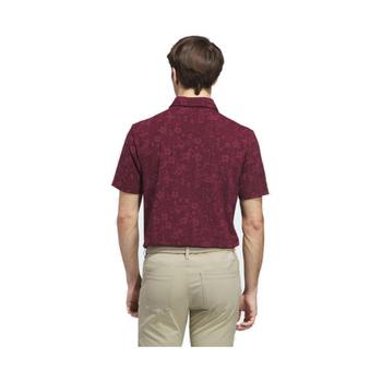 adidas Ultimate365 Climacool Butterspun Blossom Print Golf Polo Shirt - Burgundy - main image