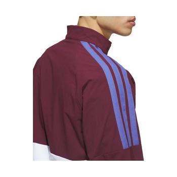 adidas Beyond the Course Windbreaker Golf Jacket - White/Maroon - main image