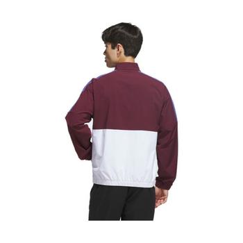 adidas Beyond the Course Windbreaker Golf Jacket - White/Maroon - main image