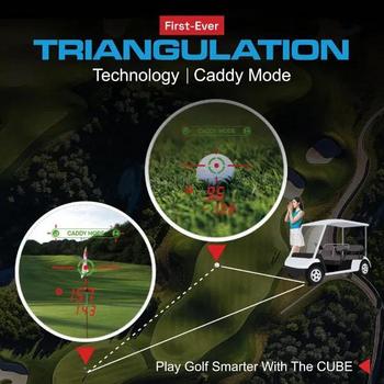 CaddyTalk Cube Golf Laser Rangefinder - Black Case - main image