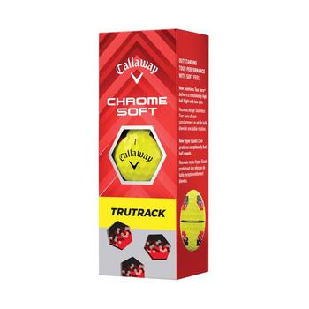 Callaway Chrome Soft TruTrack Golf Balls - Yellow - main image