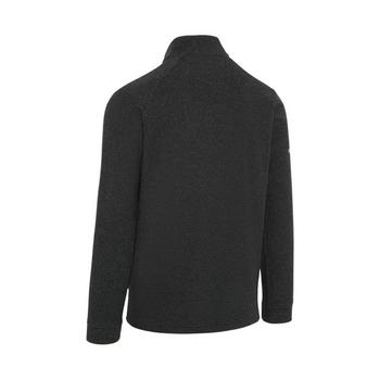 Callaway Double Brushed Jacquard 1/4 Zip Golf Sweater - Caviar - main image