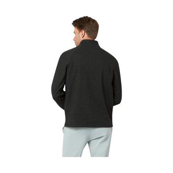Callaway Double Brushed Jacquard 1/4 Zip Golf Sweater - Caviar - main image