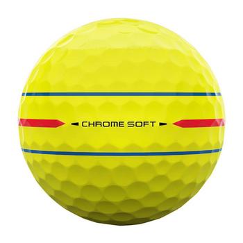 Callaway Chrome Soft 26 360 Triple Track Golf Balls - Yellow - main image