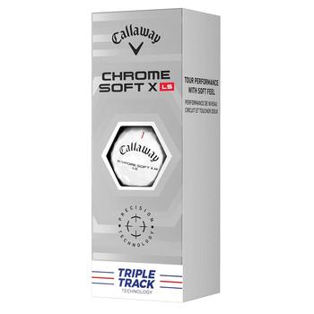 Callaway Chrome Soft X LS Triple Track Golf Balls - 3-Ball Sleeve - main image