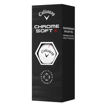 Callaway Chrome Soft X Golf Balls - 3-Ball Sleeve - main image