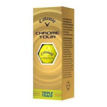 Callaway Chrome Tour 26 Triple Track Golf Balls - Yellow - main image
