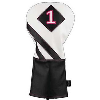 Callaway Vintage Driver Headcover - White/Black/Pink