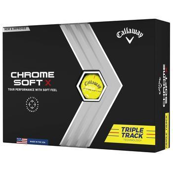 Callaway Chrome Soft X Triple Track Golf Balls - Yellow - main image