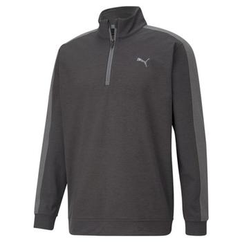 Puma Cloudspun T7 1/4 Zip Golf Jumper - Puma Black - main image