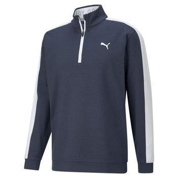 Puma Cloudspun T7 1/4 Zip Golf Jumper - Navy Blazer - main image