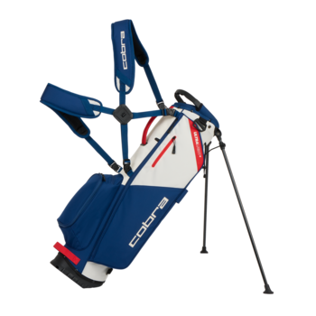 Gold Gear Direct - Cobra Ultralight 2 Golf Carry Bag - Estate Blue/Sugared Almond/Pop Red