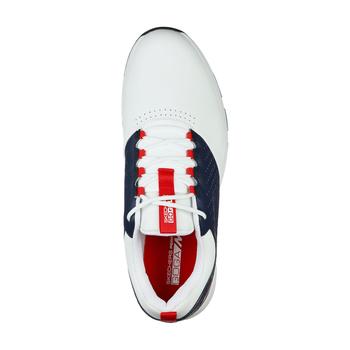 Skechers Elite 4 Golf Shoes - White/Navy/Red