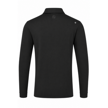 FootJoy ThermoSeries Long Sleeve Golf Polo Shirt - Black - main image