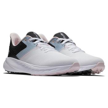 FootJoy Flex Womens Golf Shoes - White/Black/Pink - main image