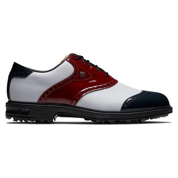 FootJoy Premiere Series Wilcox Golf Shoes - White/Navy/Wine - main image